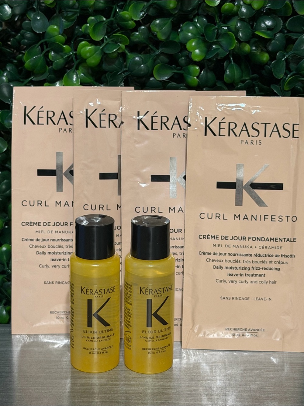 Kérastase Elixir Ultime L'Huile Oil 2x15ml each & 4 Curl Manifesto Treatment